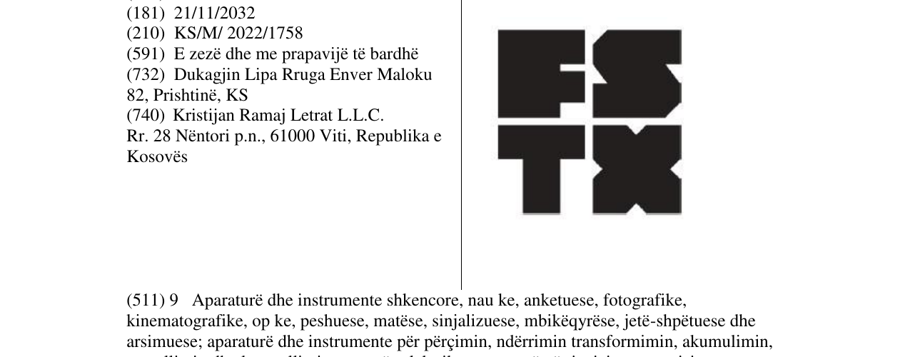 Zëri i markës FSTX në buletin