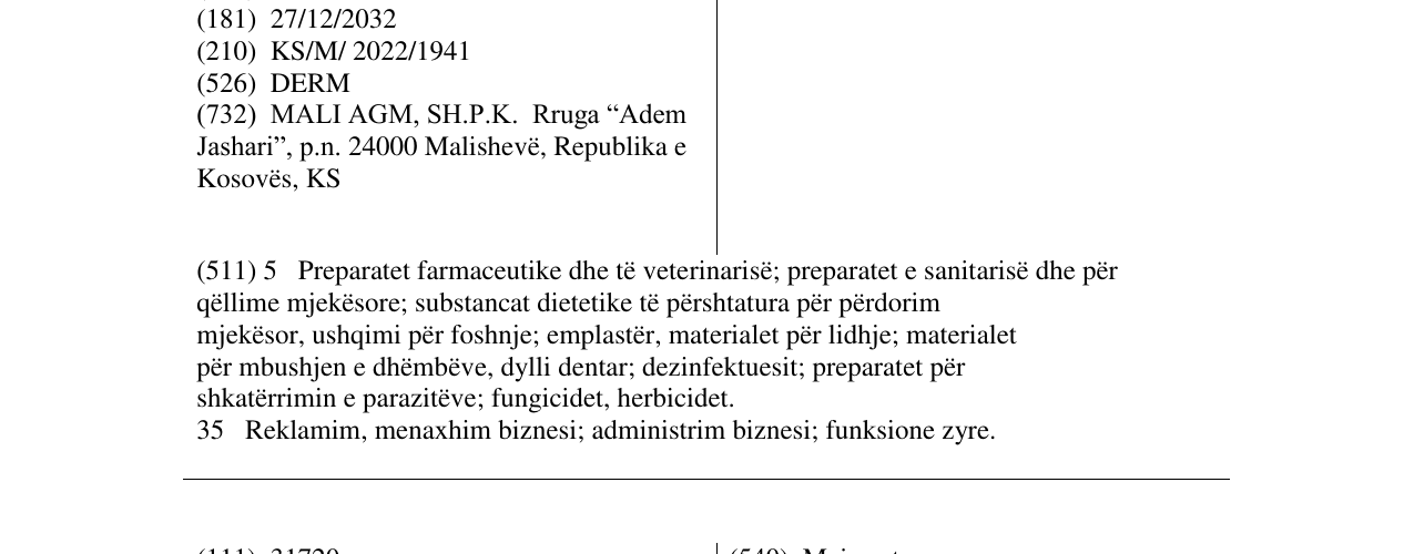 Zëri i markës MIKEA DERM në buletin