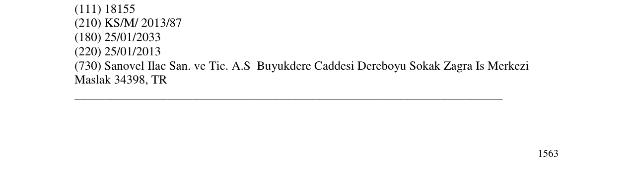 Zëri i markës sefsidal-sanovel në buletin
