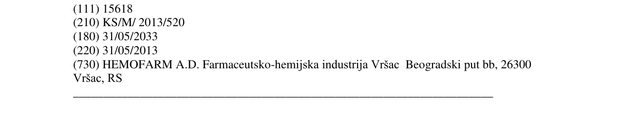 Zëri i markës HEMOFARM në buletin