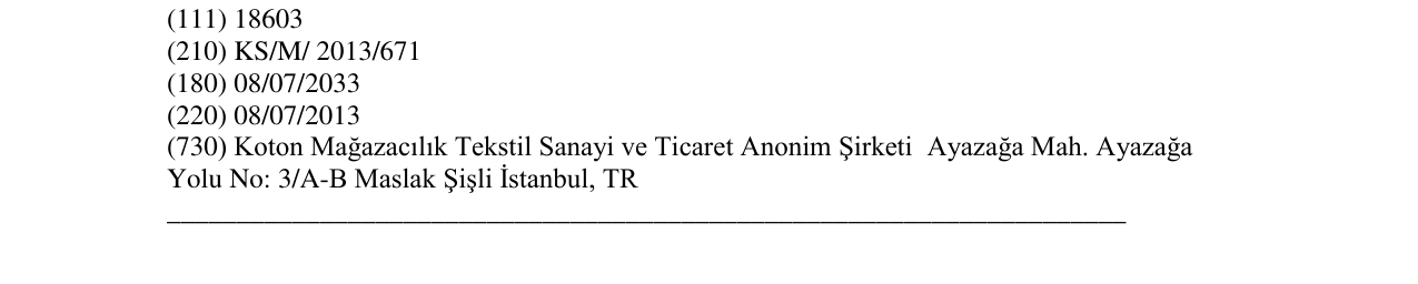 Zëri i markës KOTON në buletin