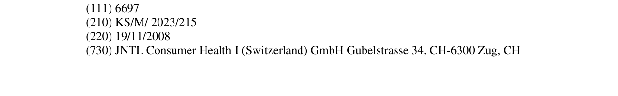 Zëri i markës OLYNTH në buletin