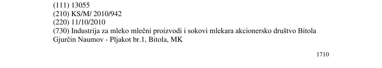 Zëri i markës BIMILK në buletin