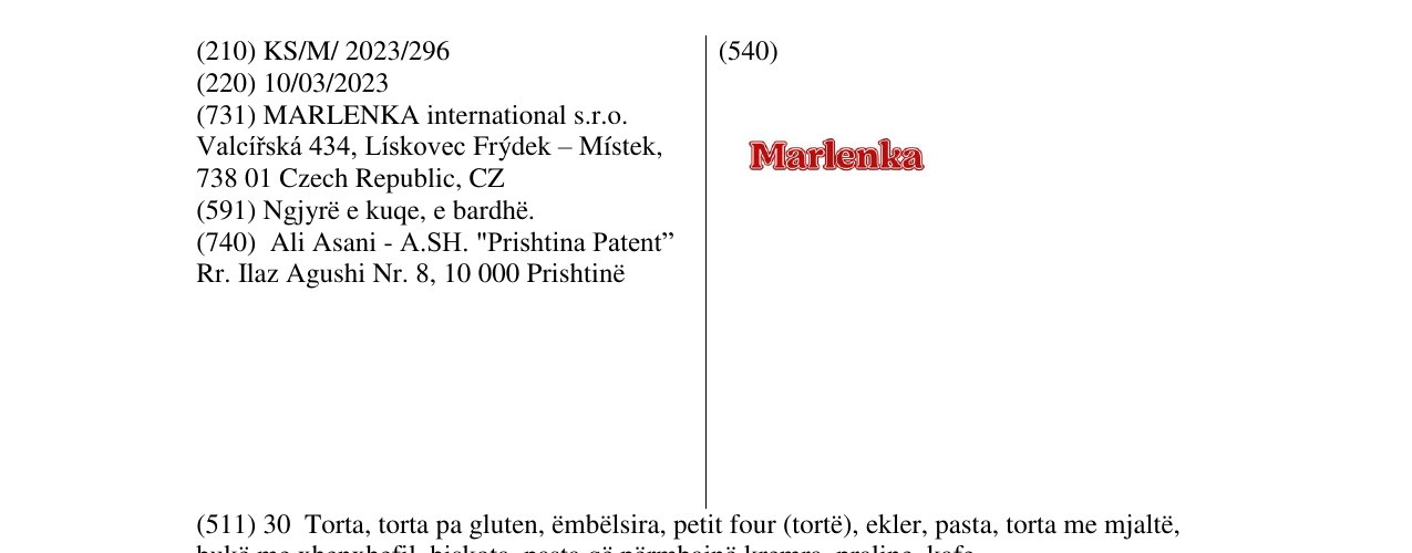 Zëri i markës Markë figurative në buletin
