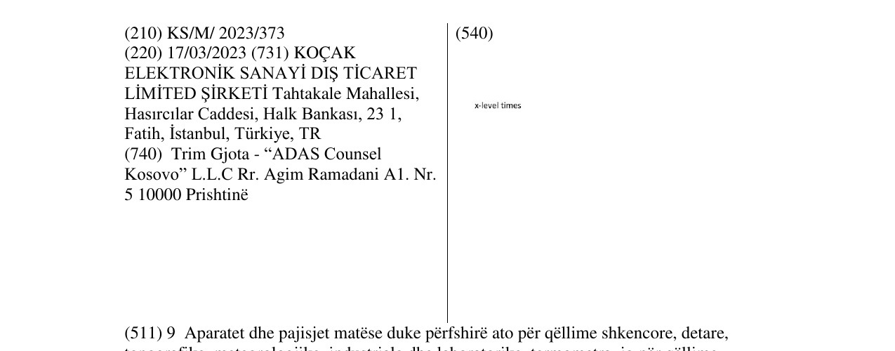 Zëri i markës X-level times në buletin
