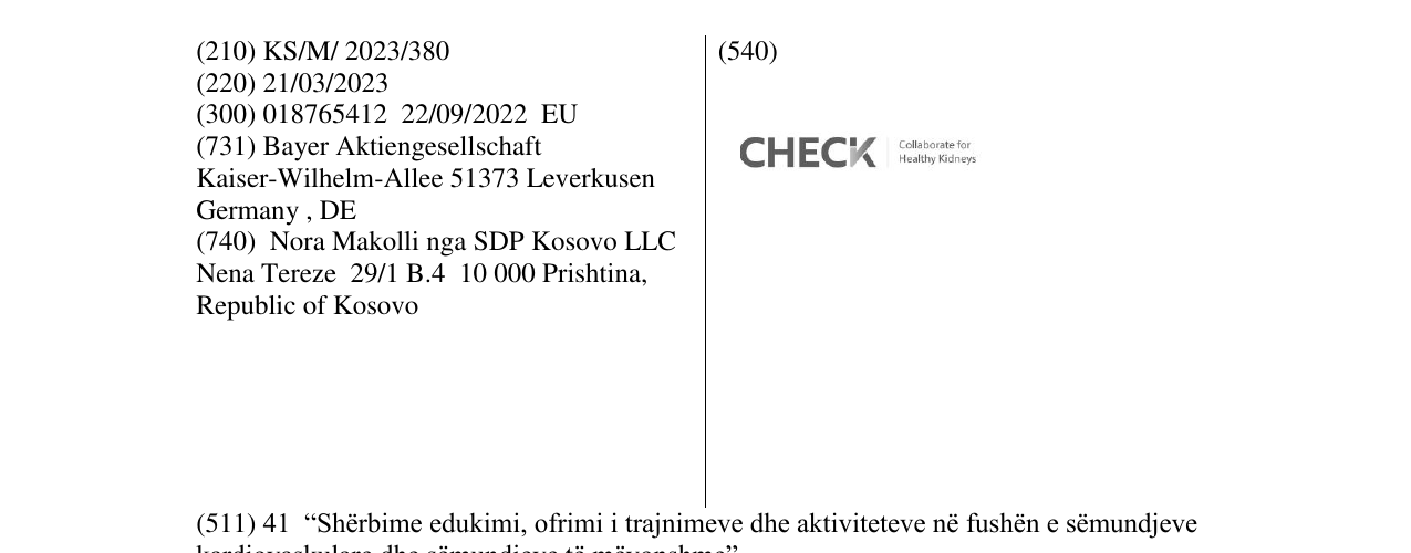 Zëri i markës CHECK në buletin