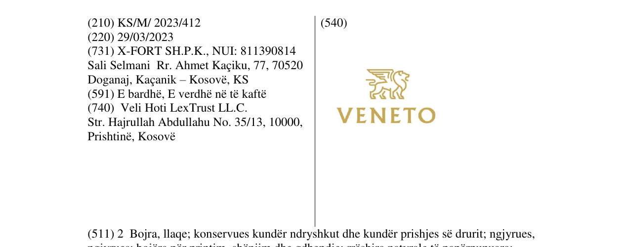 Zëri i markës VENETO në buletin
