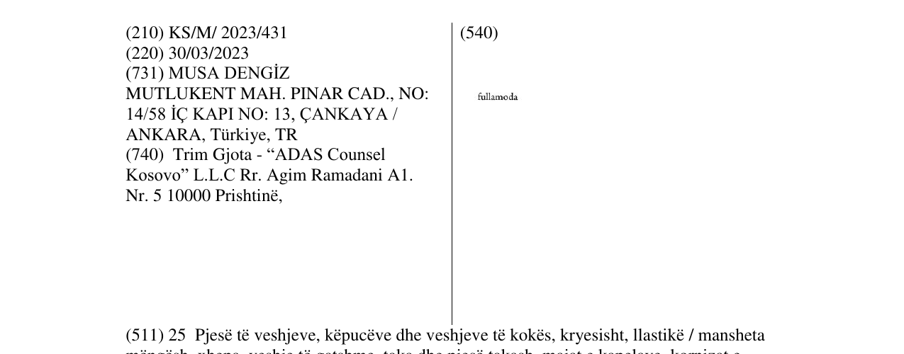 Zëri i markës fullamoda në buletin