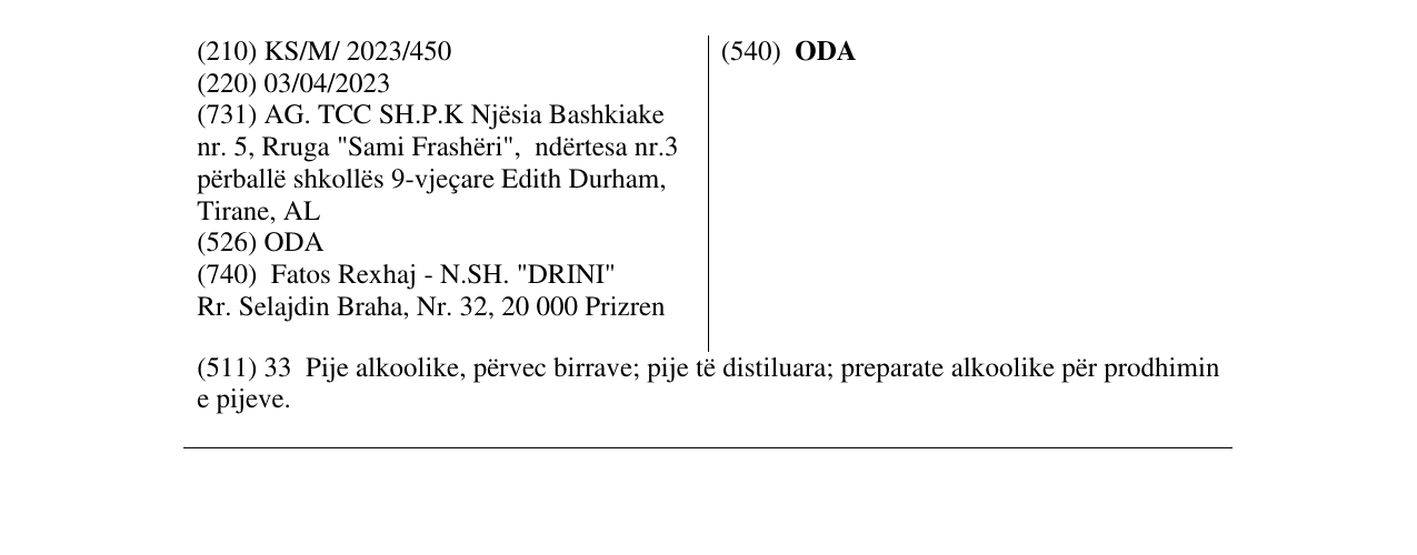Zëri i markës ODA në buletin