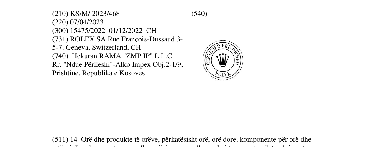 Zëri i markës certified pre-owned rolex në buletin