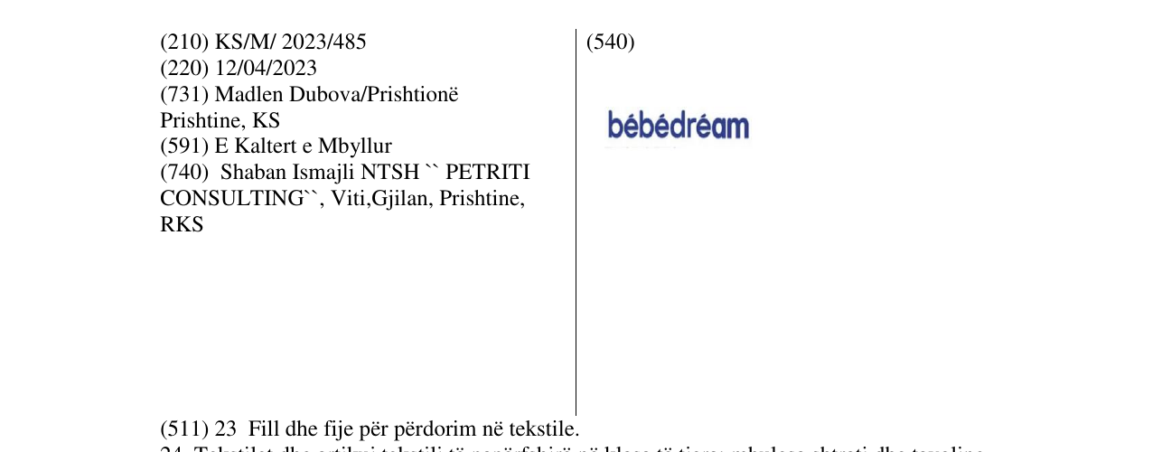 Zëri i markës bebedream në buletin