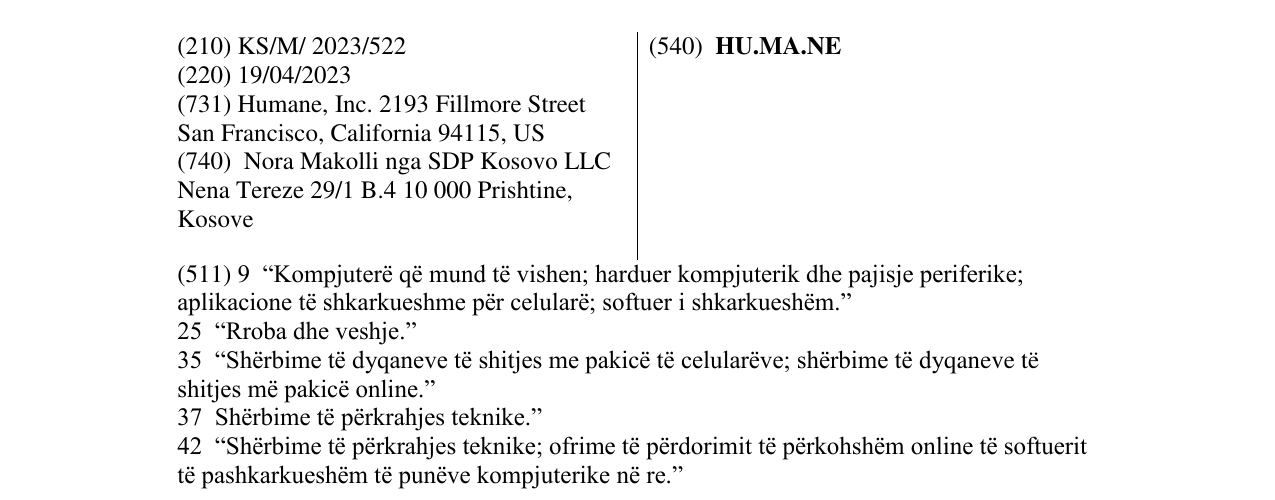 Zëri i markës HU.MA.NE në buletin