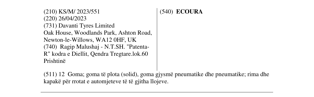 Zëri i markës ECOURA në buletin