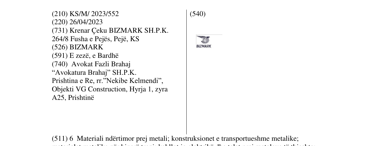 Zëri i markës BIZMARK në buletin