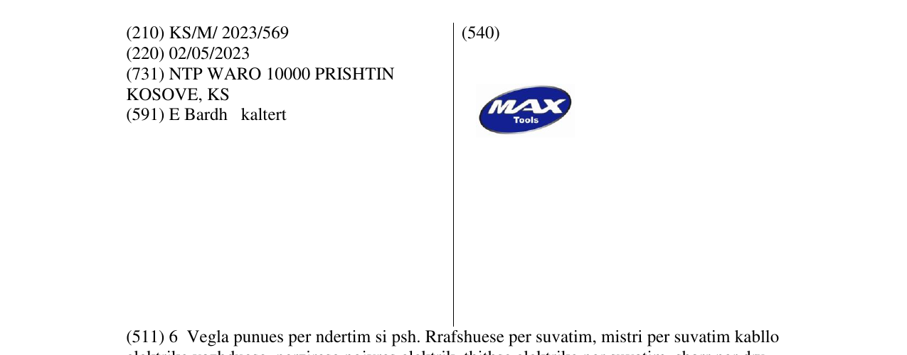 Zëri i markës MAX në buletin