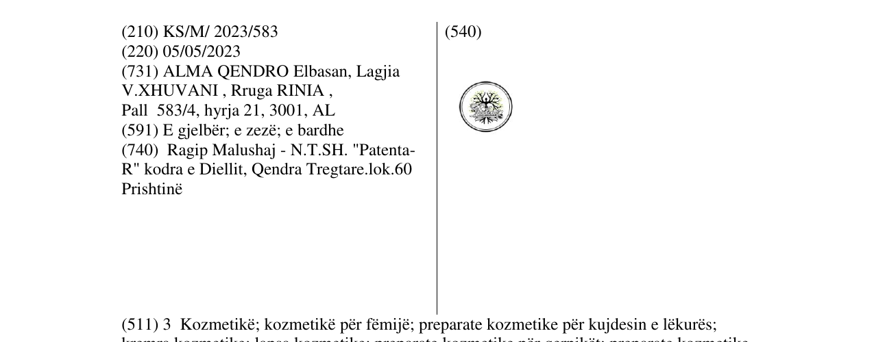Zëri i markës L'ALMA në buletin