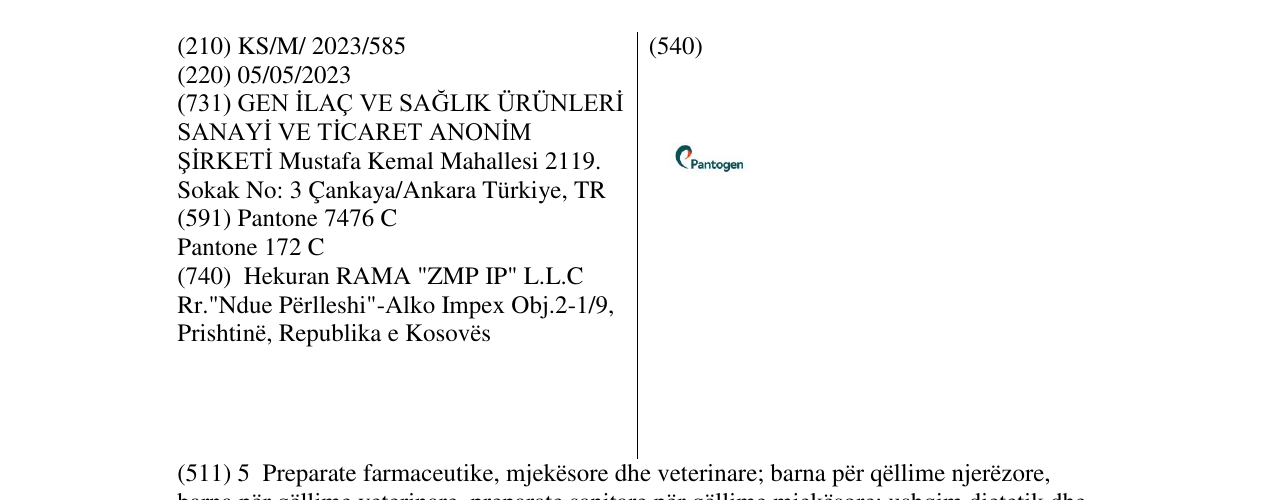 Zëri i markës pantogen në buletin