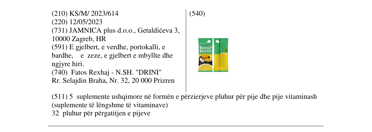 Zëri i markës tocoloco në buletin