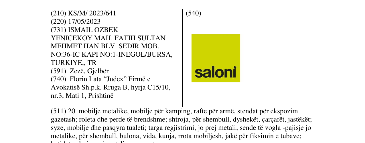 Zëri i markës saloni në buletin