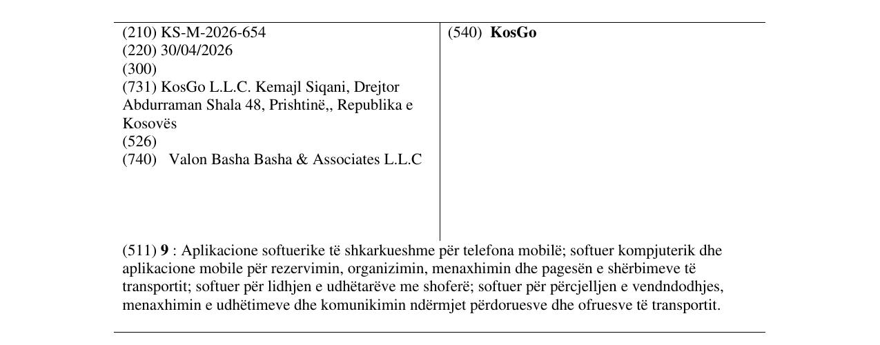 Zëri i markës KosGo në buletin