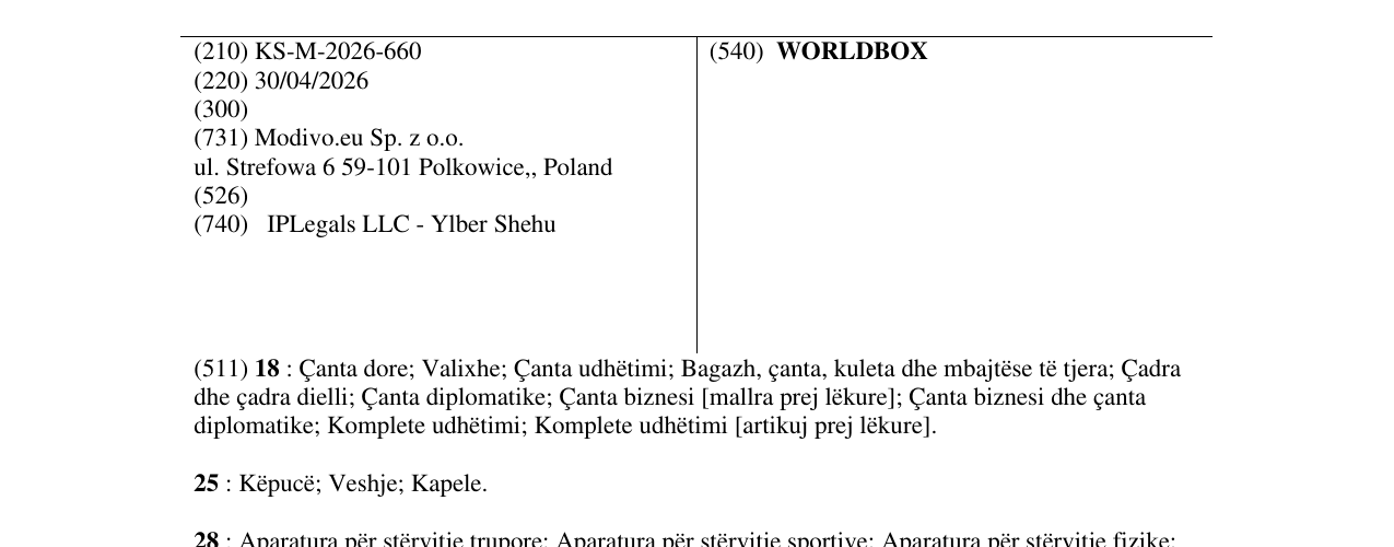 Zëri i markës WORLDBOX në buletin