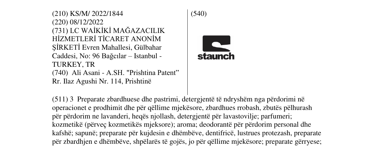 Zëri i markës staunch në buletin