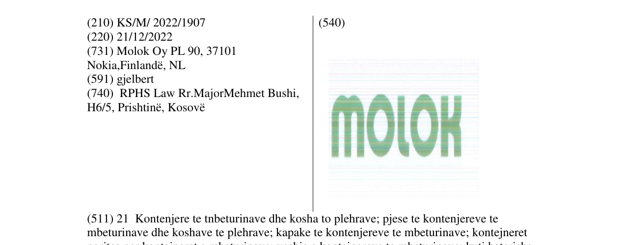 Zëri i markës molok në buletin