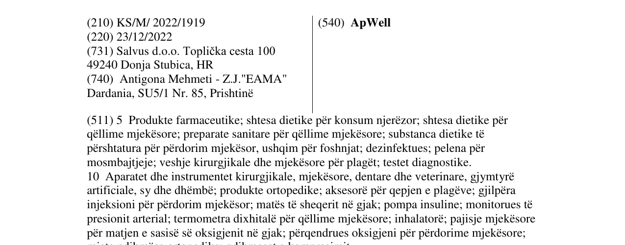 Zëri i markës ApWell në buletin