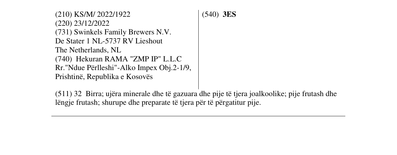 Zëri i markës 3ES në buletin