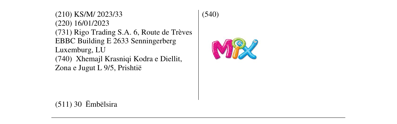 Zëri i markës mix në buletin