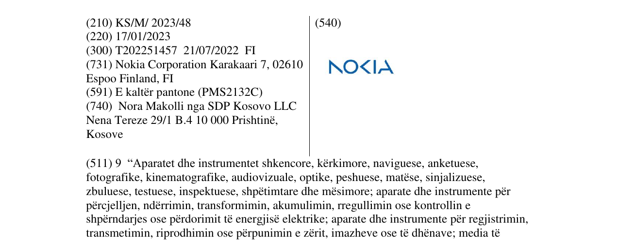 Zëri i markës NOKIA në buletin