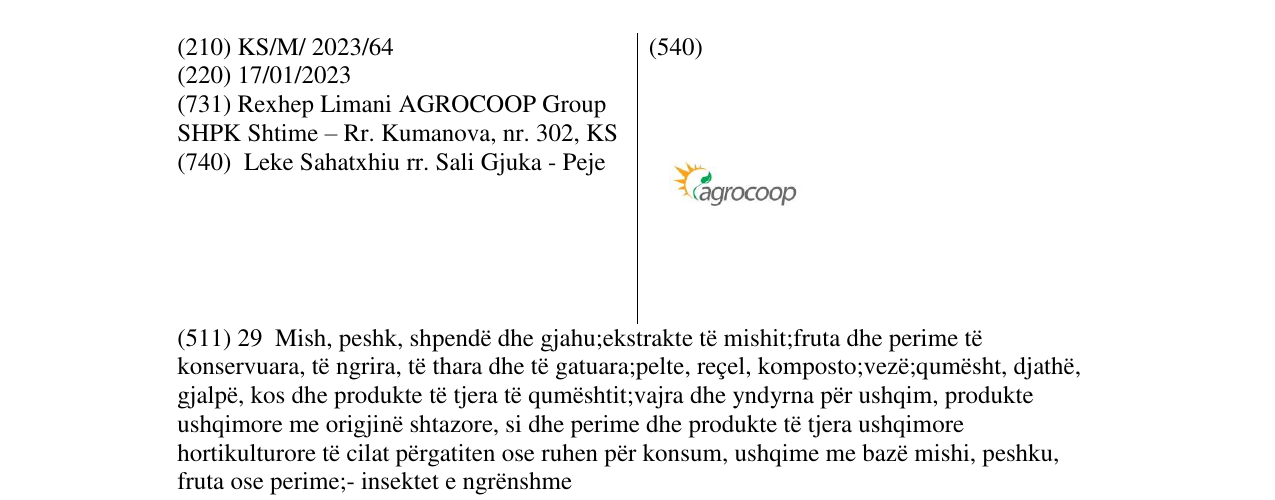 Zëri i markës agrocoop në buletin