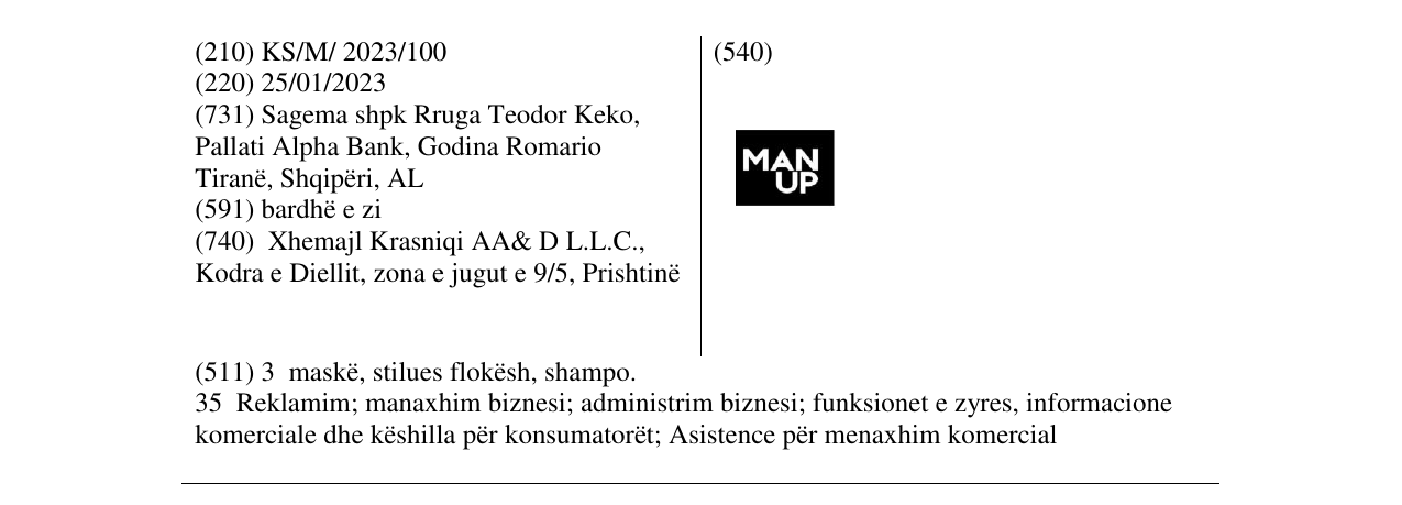 Zëri i markës MAN UP në buletin