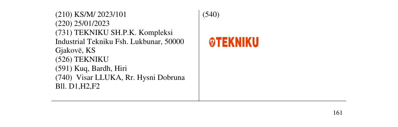 Zëri i markës TEKNIKU në buletin