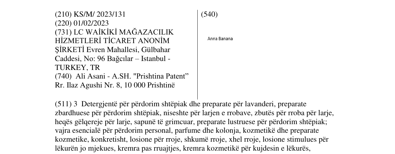 Zëri i markës Anna Banana në buletin