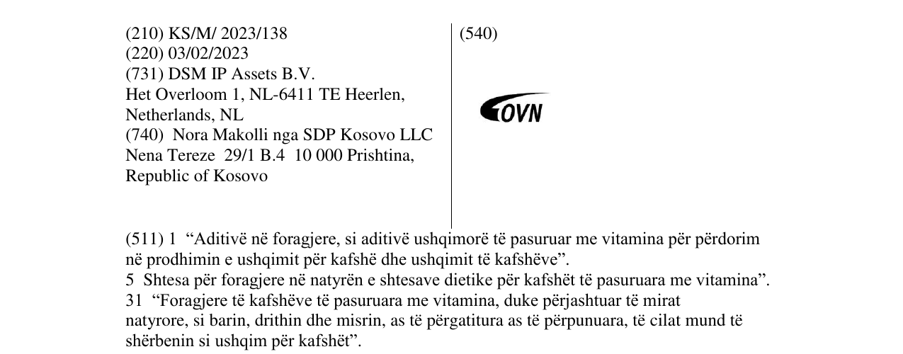 Zëri i markës OVN në buletin