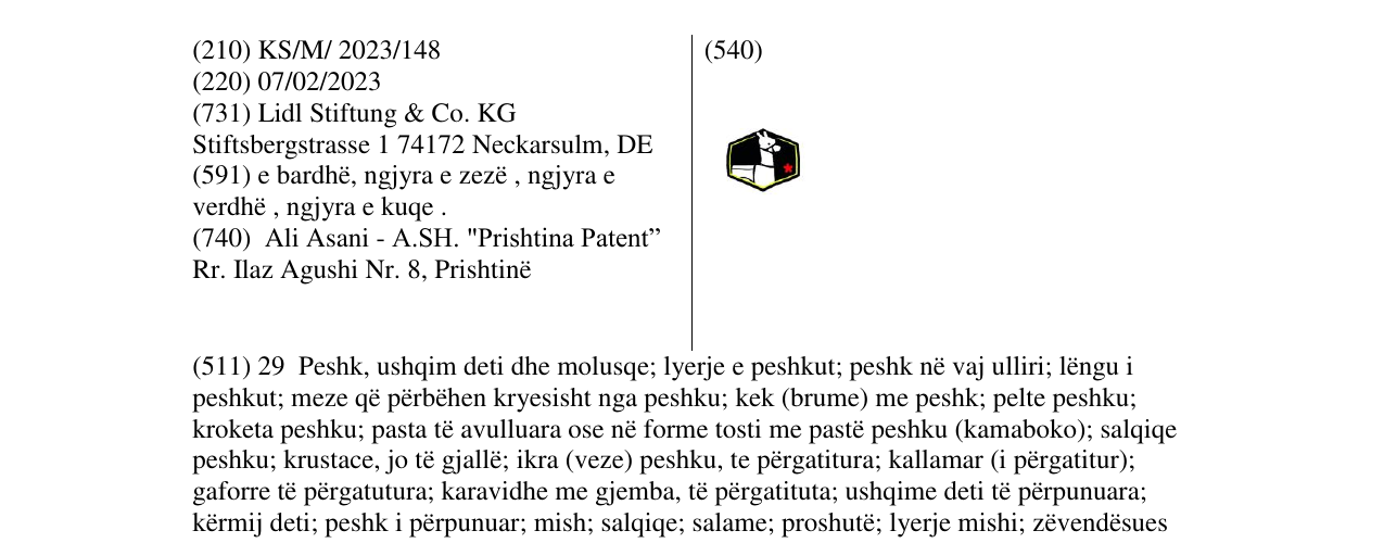 Zëri i markës LIDL në buletin
