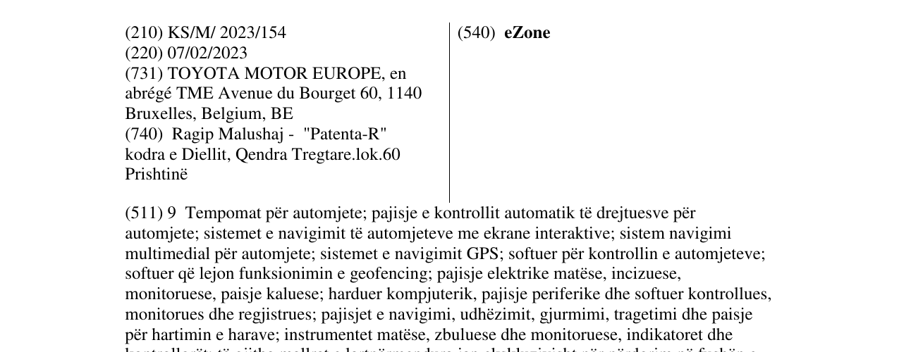 Zëri i markës eZone në buletin