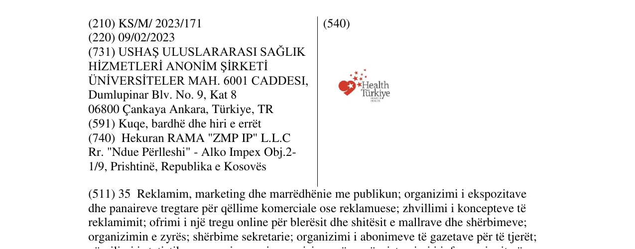 Zëri i markës Health Turkiye në buletin
