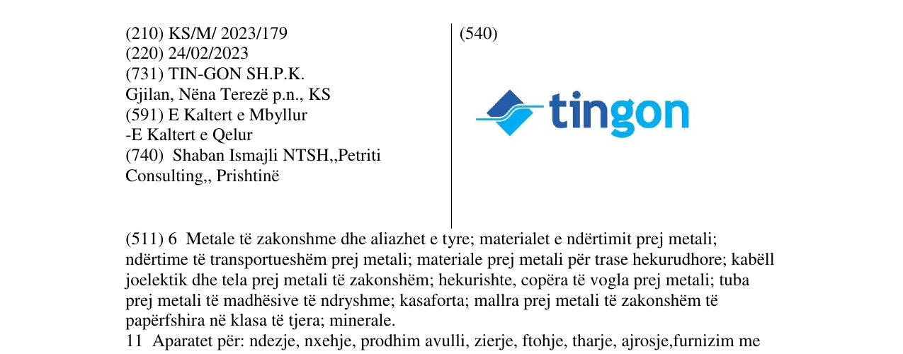 Zëri i markës TIGON në buletin