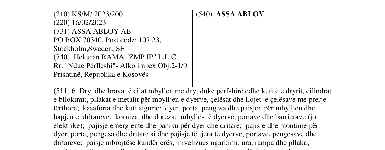 Zëri i markës ASSA ABLOY në buletin