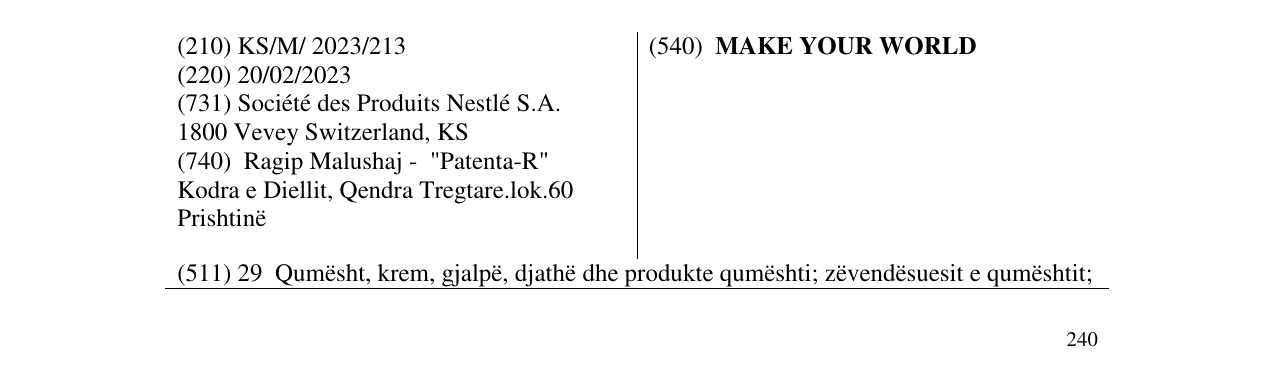 Zëri i markës MAKE YOUR WORLD në buletin