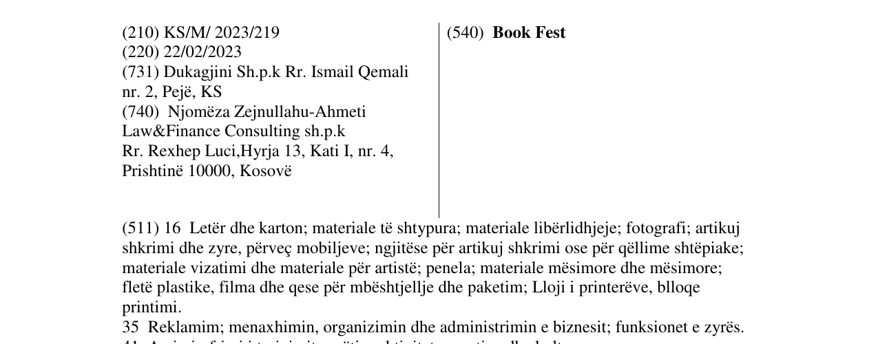 Zëri i markës Book Fest në buletin