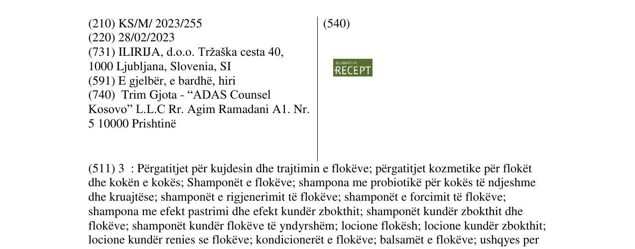Zëri i markës subrina RESPECT në buletin