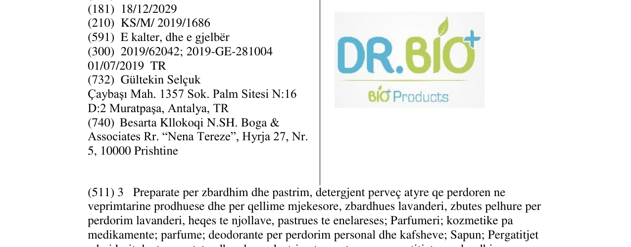 Zëri i markës DR.BIO në buletin