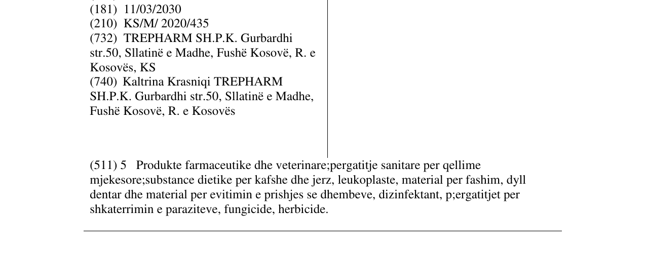 Zëri i markës PROGEL në buletin