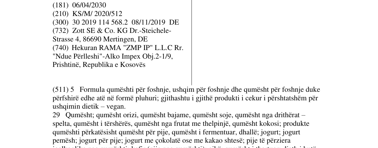 Zëri i markës Cocobella në buletin