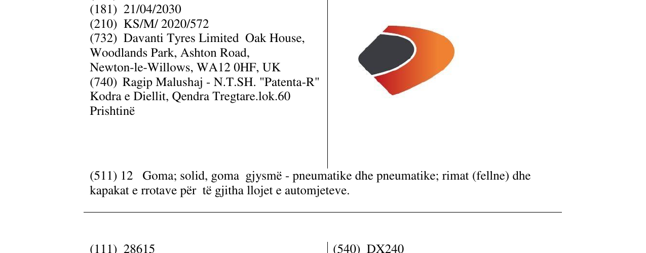 Zëri i markës DAVANTI në buletin