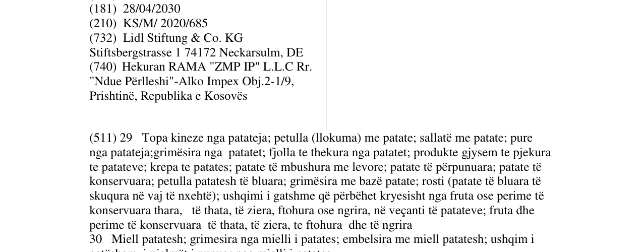 Zëri i markës Harvest Basket në buletin