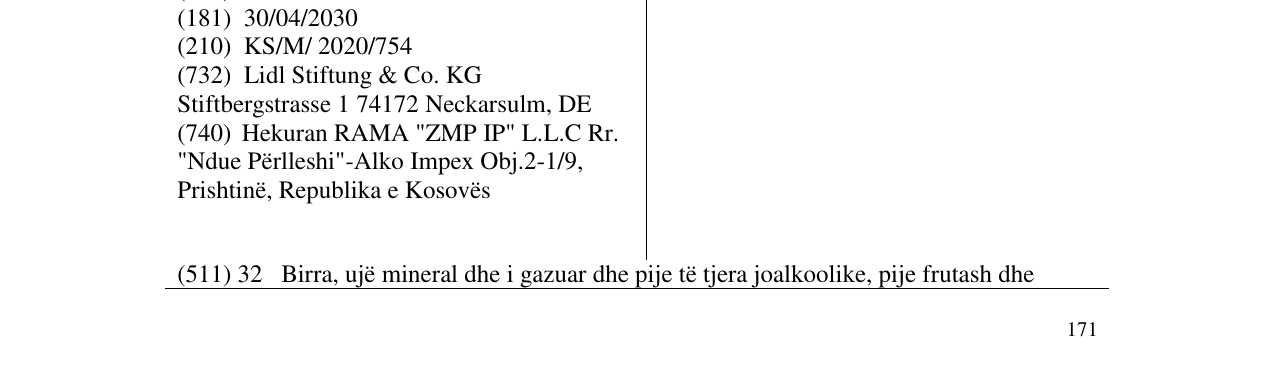 Zëri i markës Deep në buletin